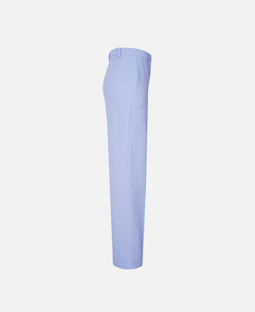 Straight blue trousers