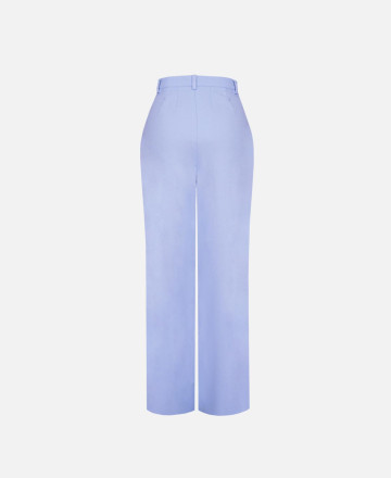 Straight blue trousers